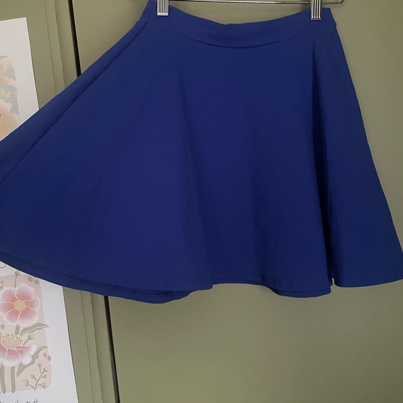 bebe Royal Blue Mini Skirt Sz S - Picture 6 of 6
